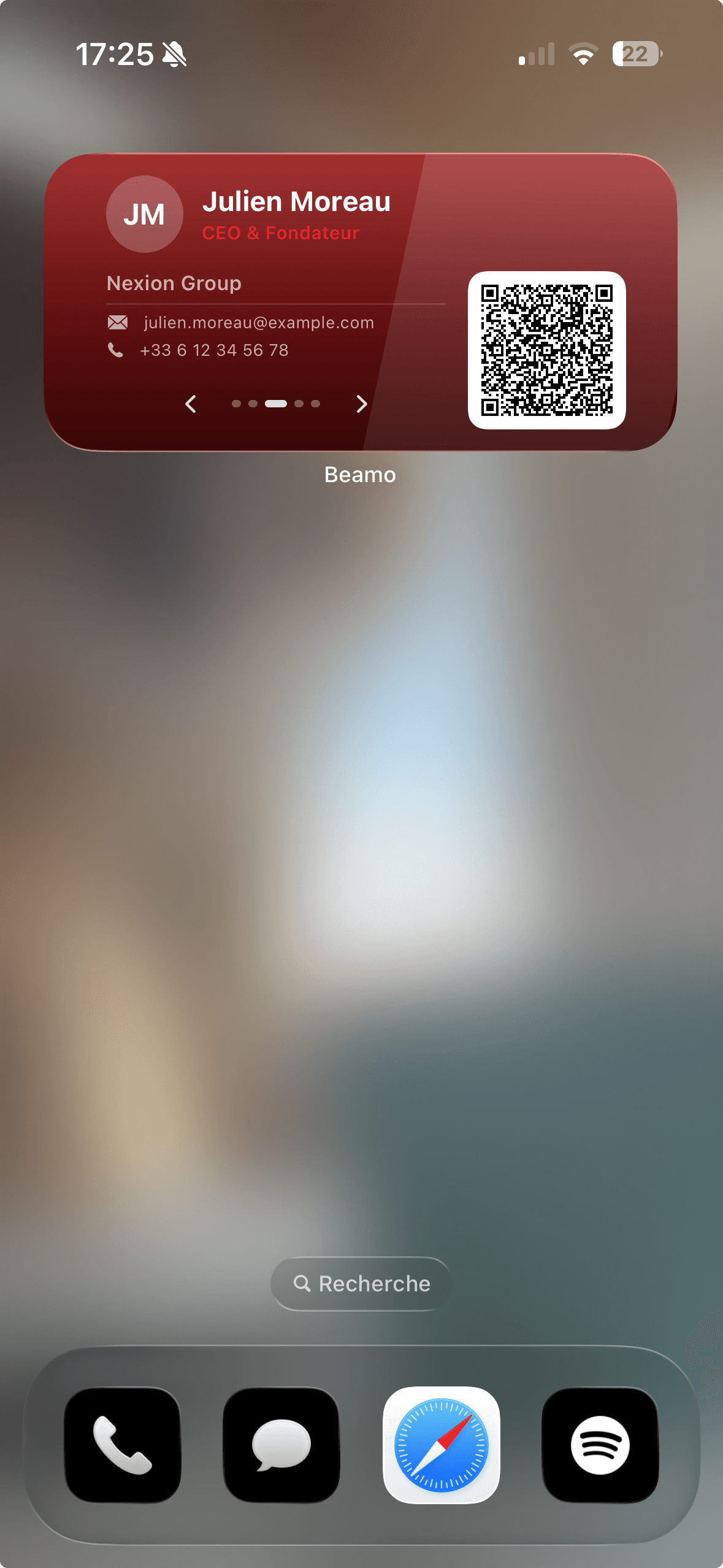 Your QR Code, always visible